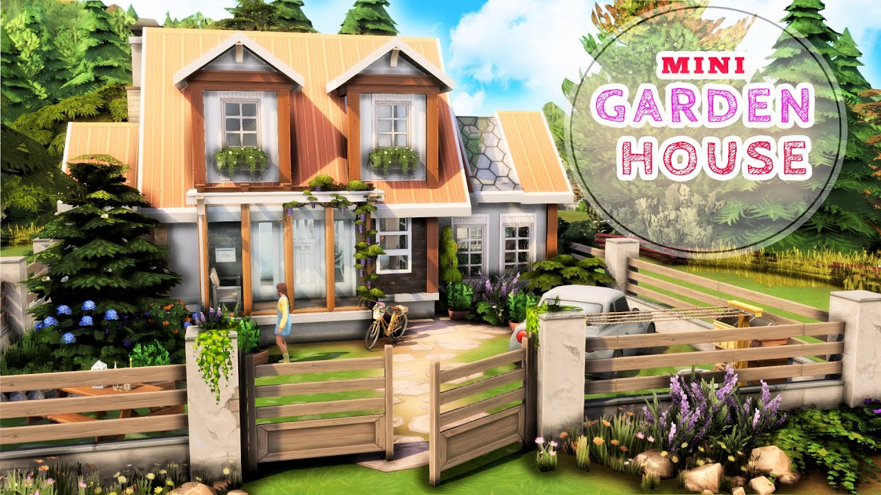 Minimalist Garden House 🍀🌿 || The Sims 4 - Speed Build || NO CC