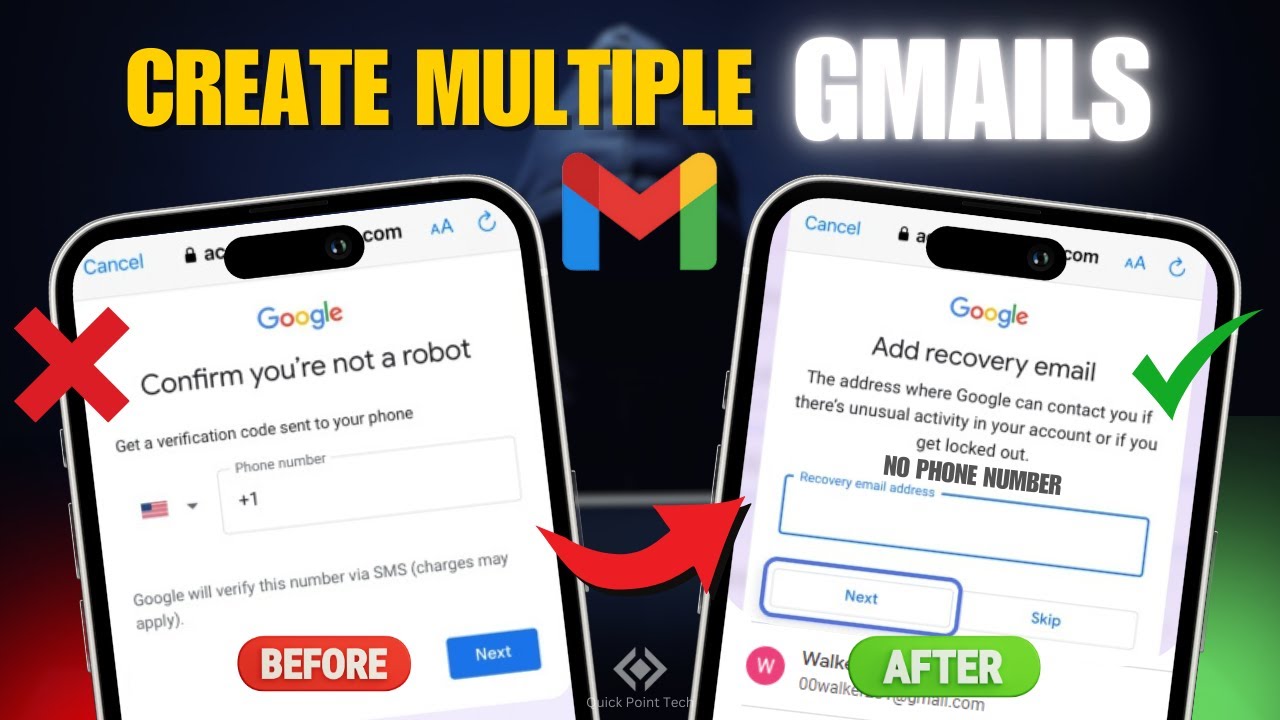 Make UNLIMITED Gmail Accounts Without Phone Number 2025! | Create Multiple Emails Working Method