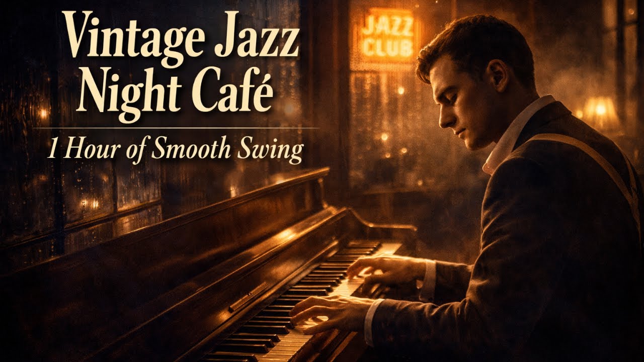 jazz music : Vintage Jazz Night Café ☕ Smooth Swing & Timeless Relaxation (1 Hour)