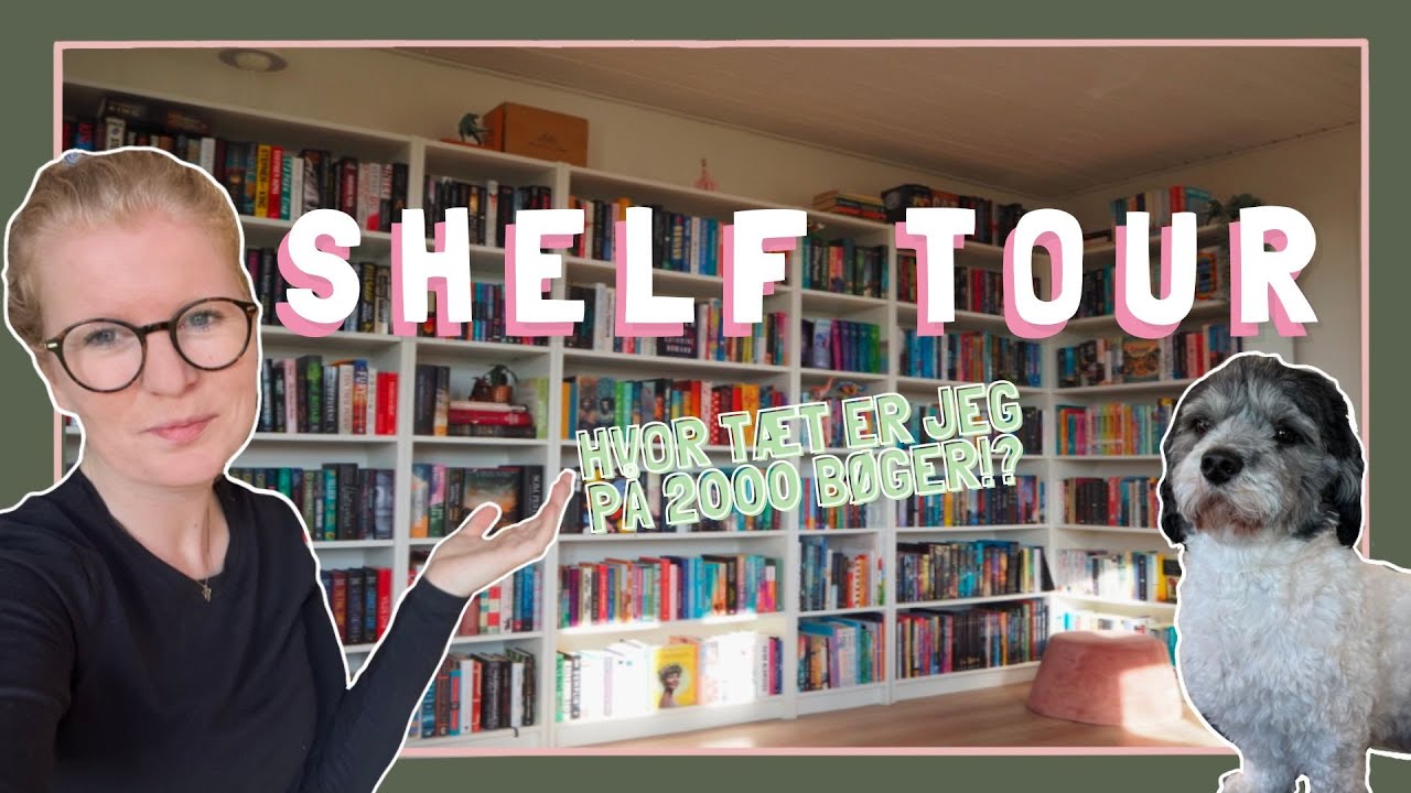 F&aring; et kig i mit hjemmebibliotek p&aring; 1500+ b&oslash;ger 📚 // 2025 shelf tour