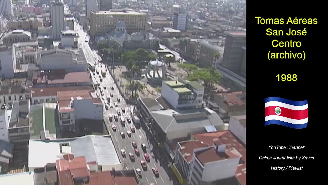 San José desde el aire en 1988 / Muy detallado se ve todo.
