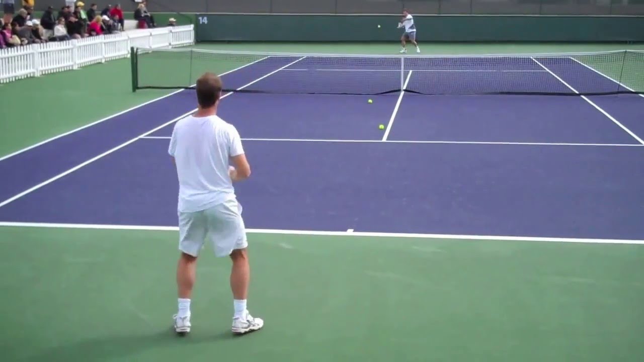 Gasquet Nalbandian Practice Indian Wells BNP Paribas Open 2013  720p