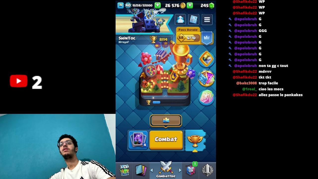 CLASH ROYALE #1 MEILLEUR JOUEUR VIENT ME 1V1 // STREAM LIVE 1.000 abonnés