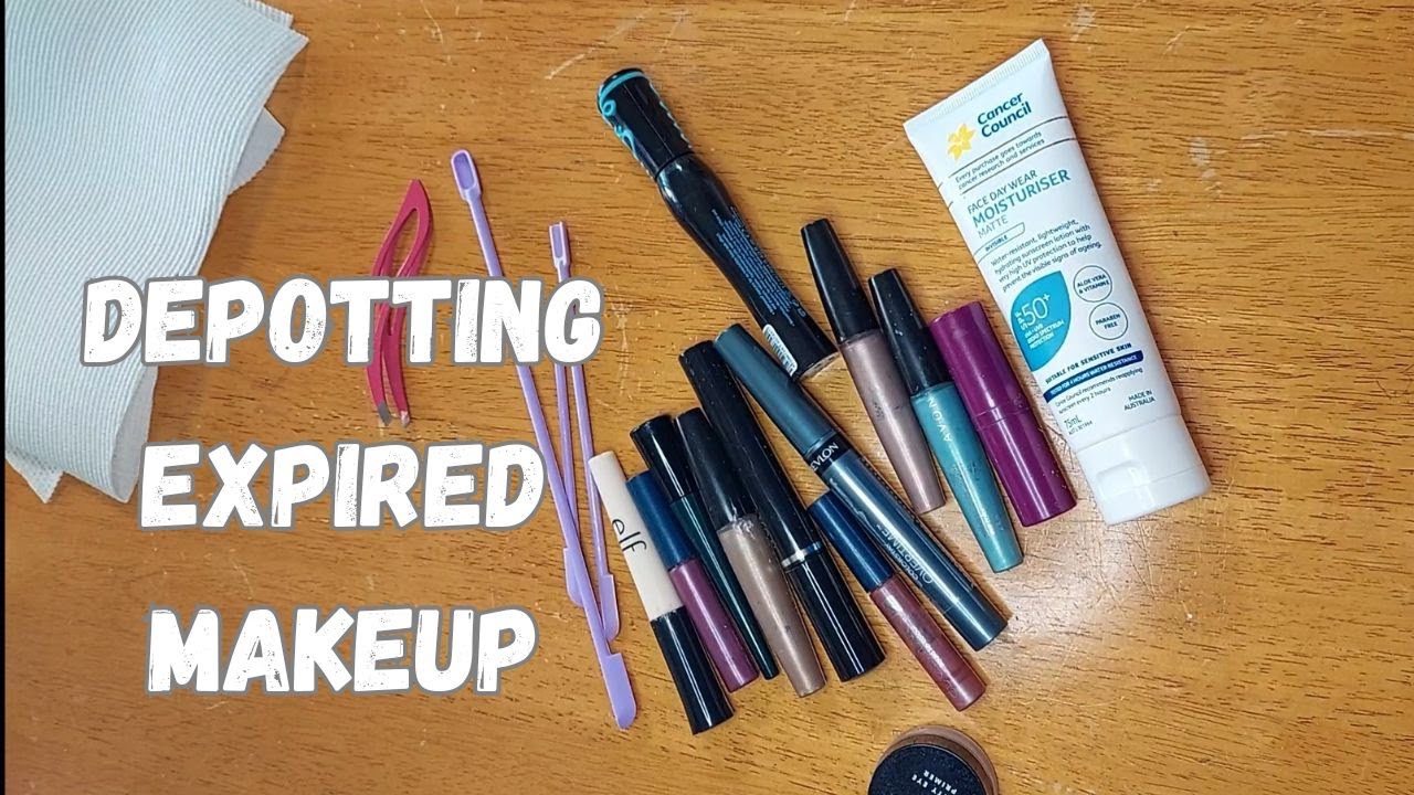 Depotting Expired Makeup for Terracycle