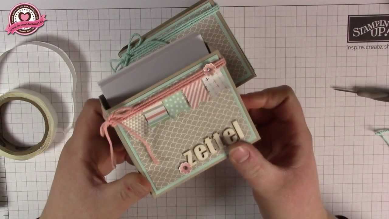 Tutorial: Zettelbox selber basteln - Stampin' Up!