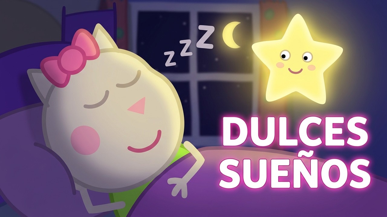 Estrellita Dónde Estás 🐱 Spanish Twinkle Twinkle Little Star | Katy Kitty Lullaby