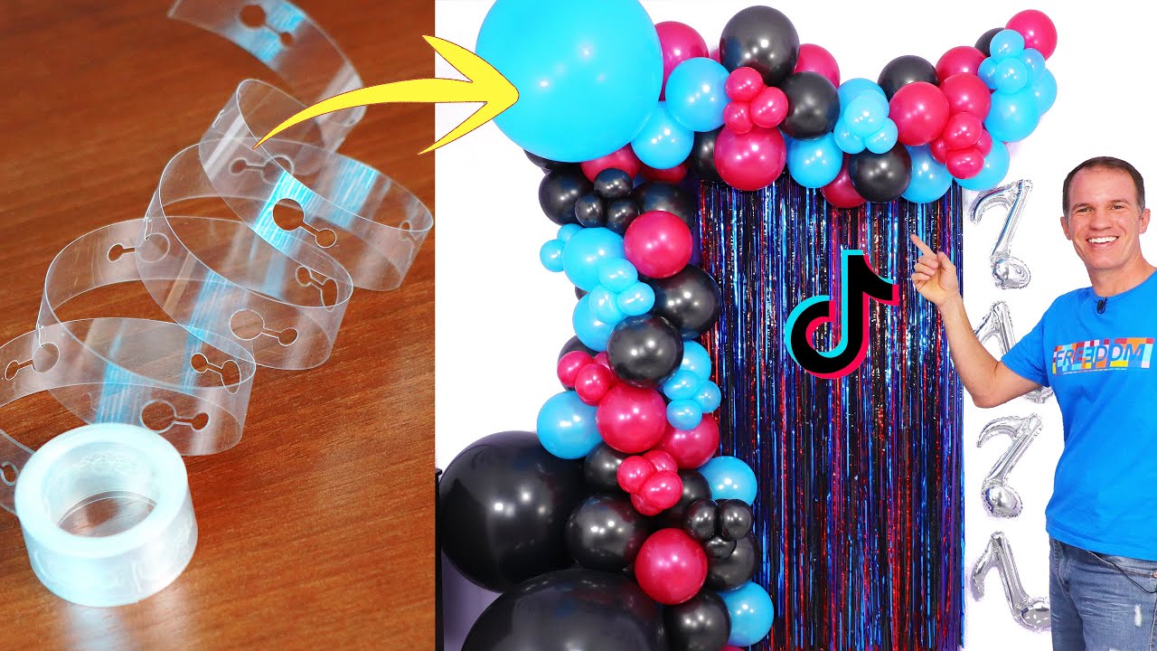 CUMPLEAÑOS TIK TOK 🎵 - como hacer un arco de globos - tiktok birthday party - gustavo gg