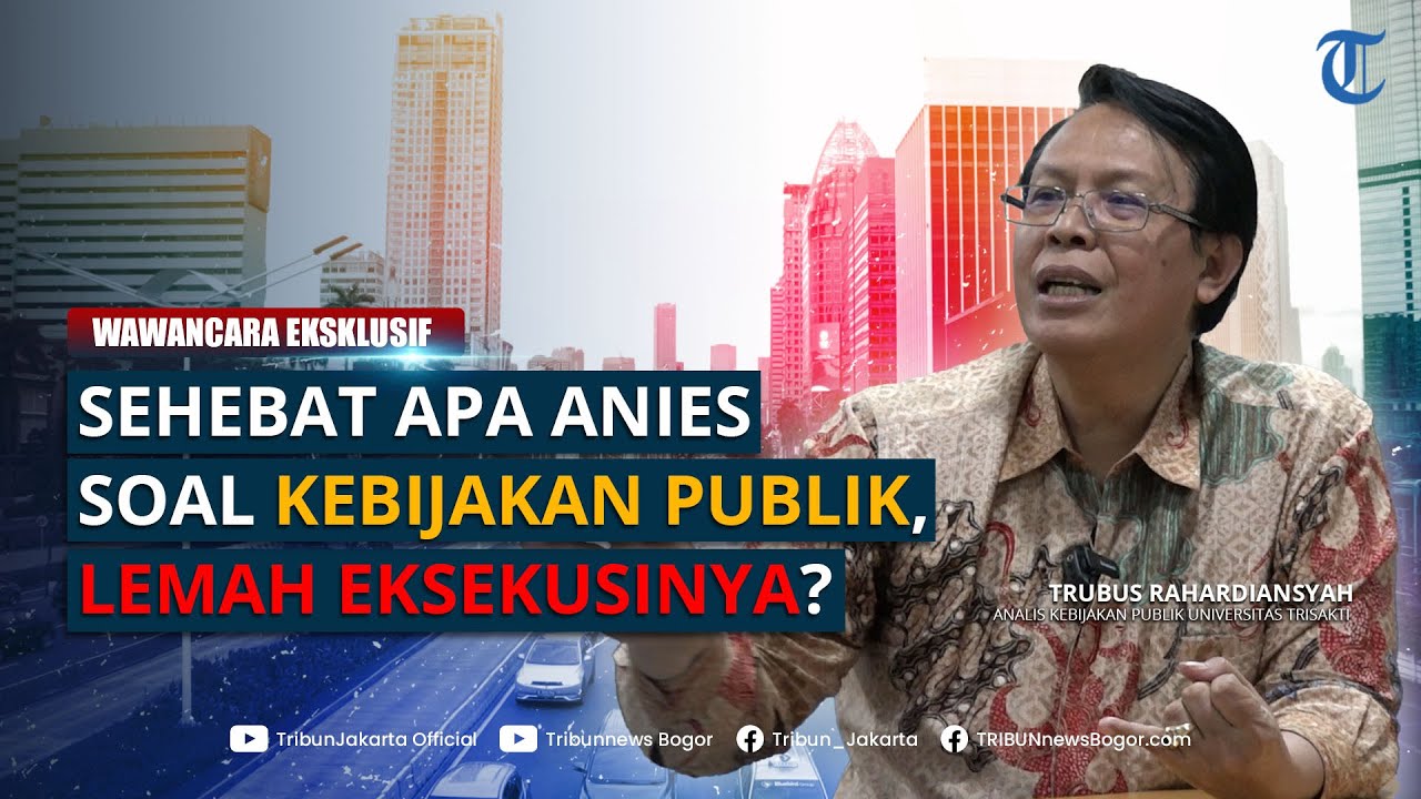 🔴 WAWANCARA EKSKLUSIF - Analis Ungkap Banyak Kebijakan Anies Belum Pas untuk Publik Jakarta