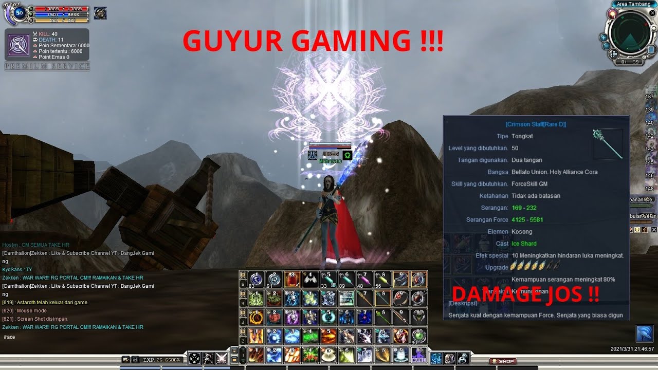 RARE D STAFF +5 X MAGEXBK PVP MODE !! RF CLASSIC INDONESIA