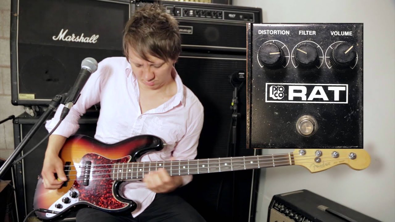 1986 Pro Co RAT с Fender Jazz Bass через Ampeg SVT Classic