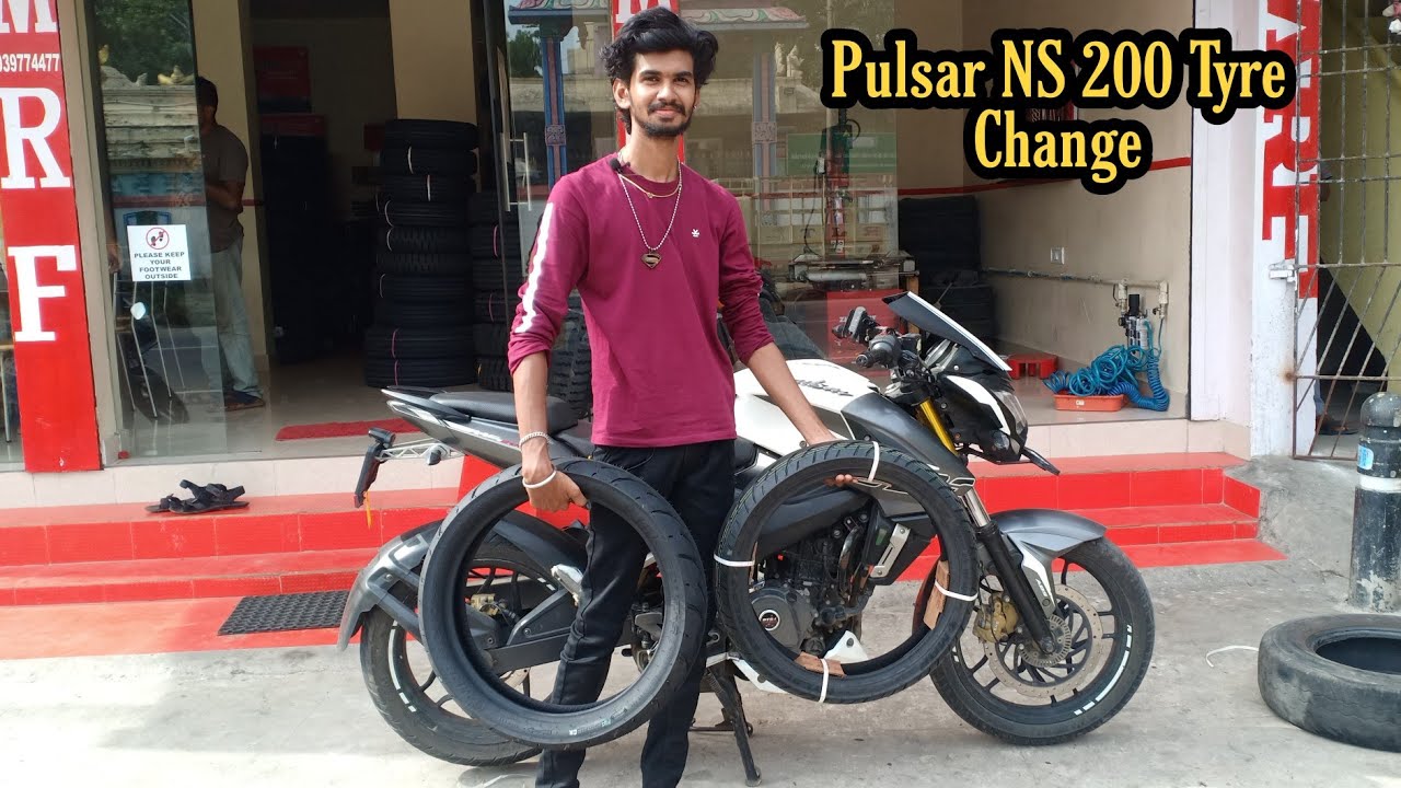 Pulsar NS 200 MRF Tyre Change  | Peter Vlogs Tamil