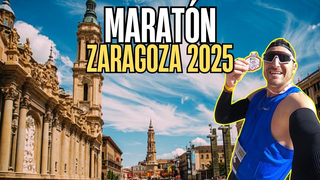 Corriendo con mi hermano en el MARATÓN DE ZARAGOZA 2025