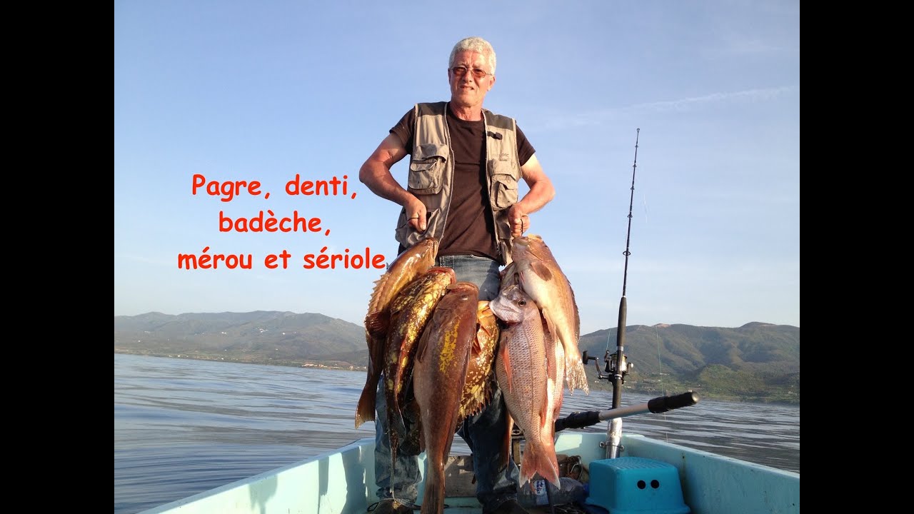 Pêche à Tigzirt sur mer en 2011, badèche, mérou et sériole