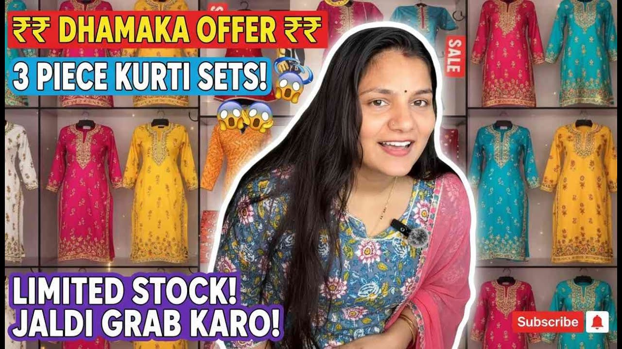 Office wear kurti sets | pick any @ Rs 550 Dhamaka sale on anarkali