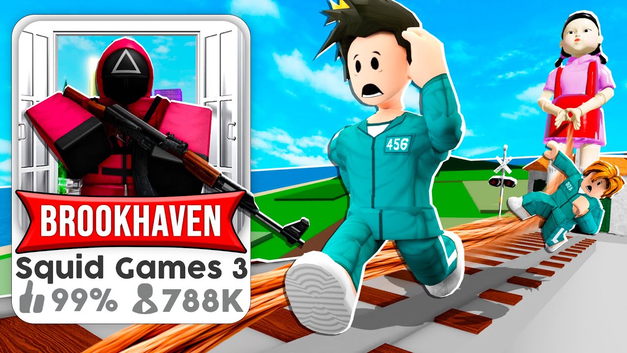 JOGUEI O SQUID GAMES 3 no BROOKHAVEN