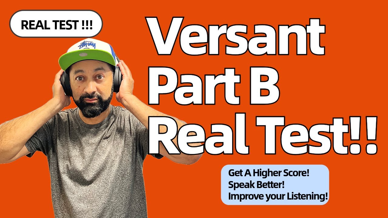 Versant Часть B: Слушайте и повторяйте. Настоящий тест. Получите более высокий балл.