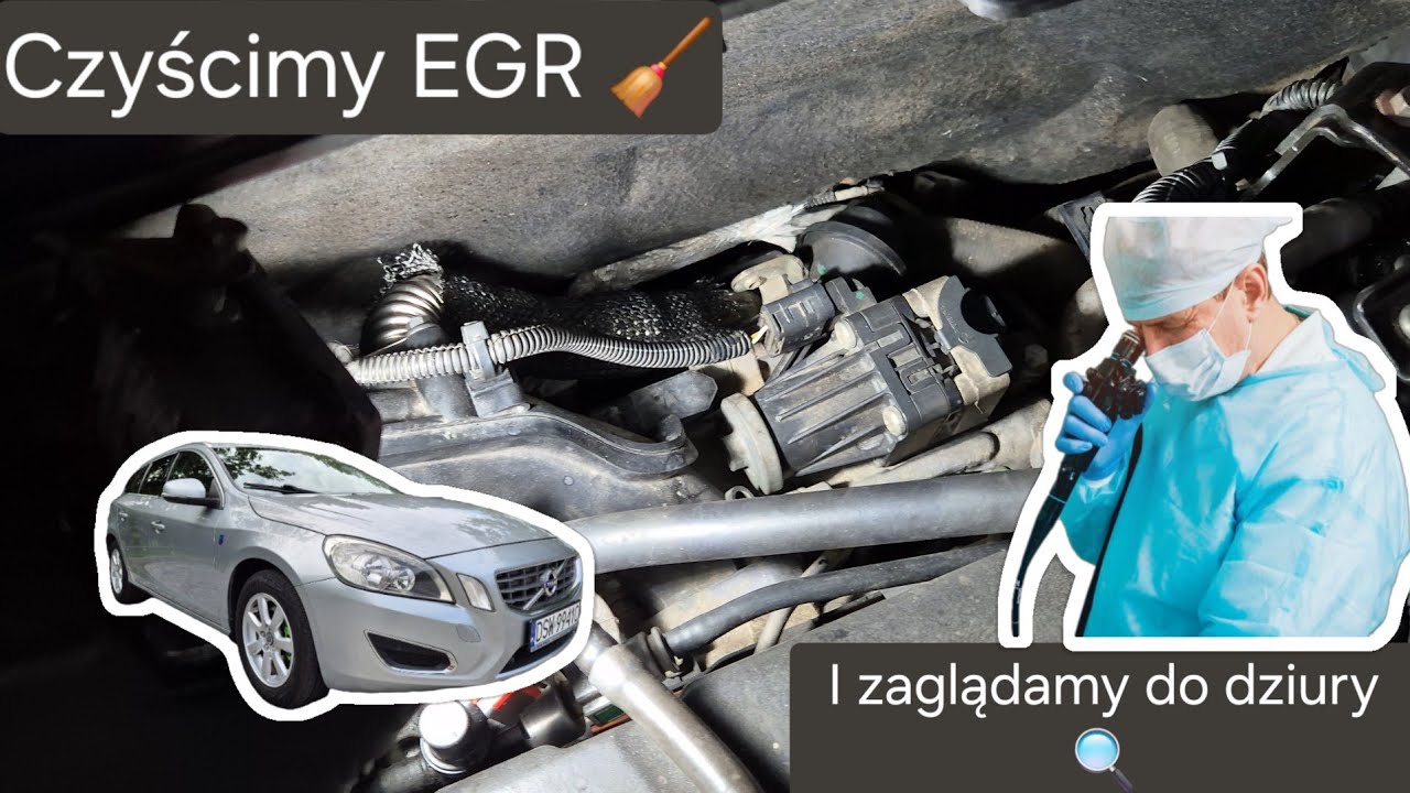 Czyścimy EGR w vovlo v60 1.6 d2