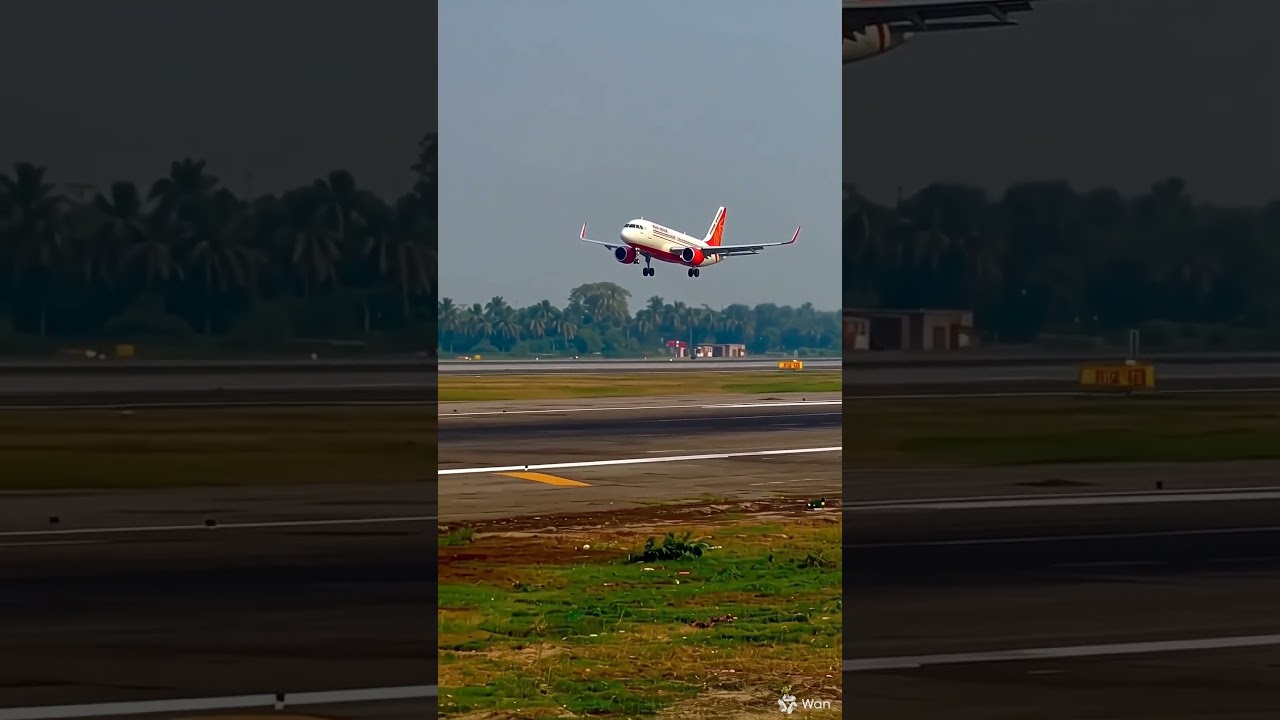Air India Boeing Plane Takeoff From Runway MP 