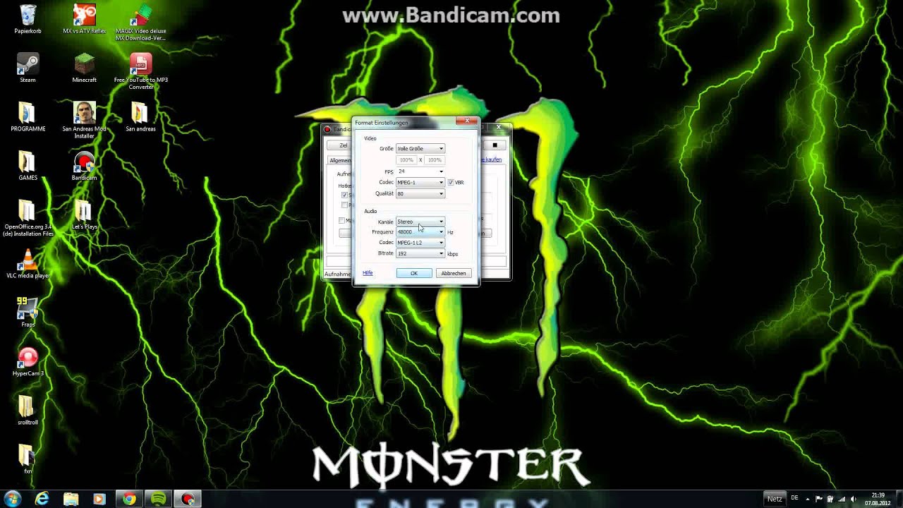 /Tutorial / Bandicam (kostenloses Videoaufnahmeprogramm)