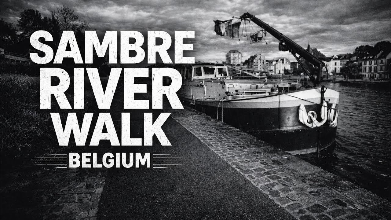 Nostalgic Walking Namur: A Serene Journey by the Sambre River #SambreRiver #Belgium #WalkingTour #4k