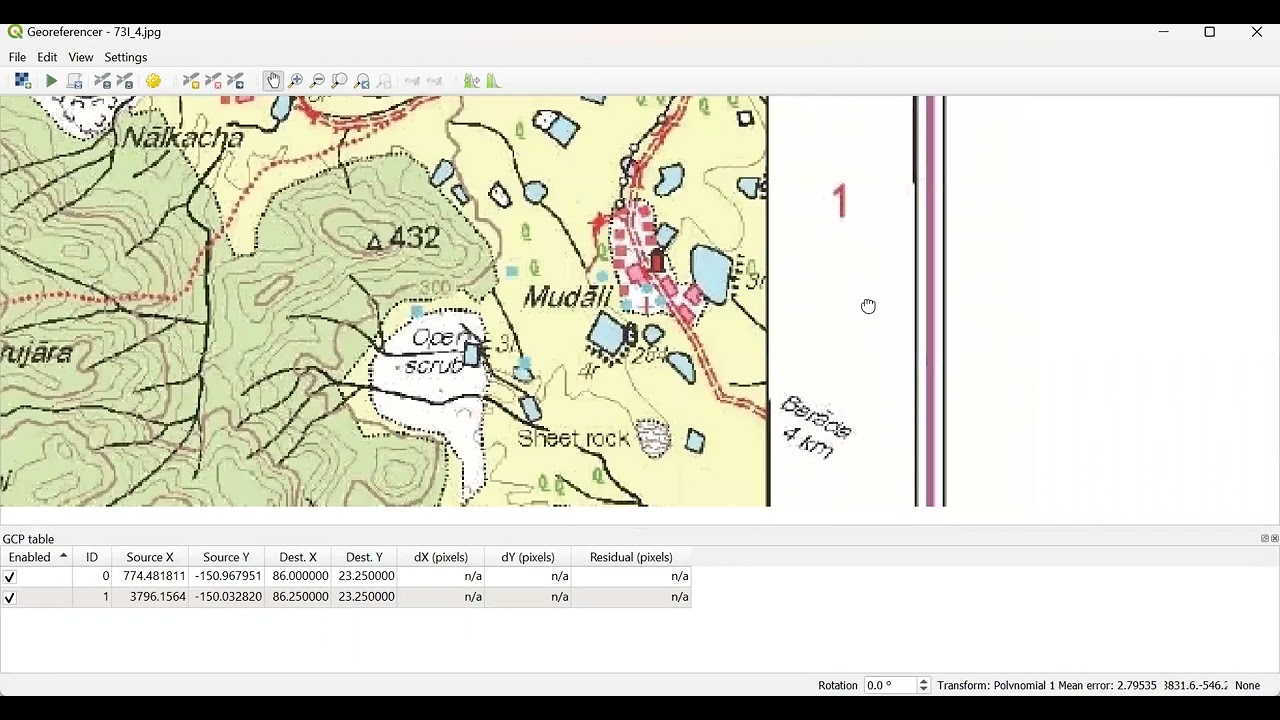 Georeferencing toposheet in QGIS Practical