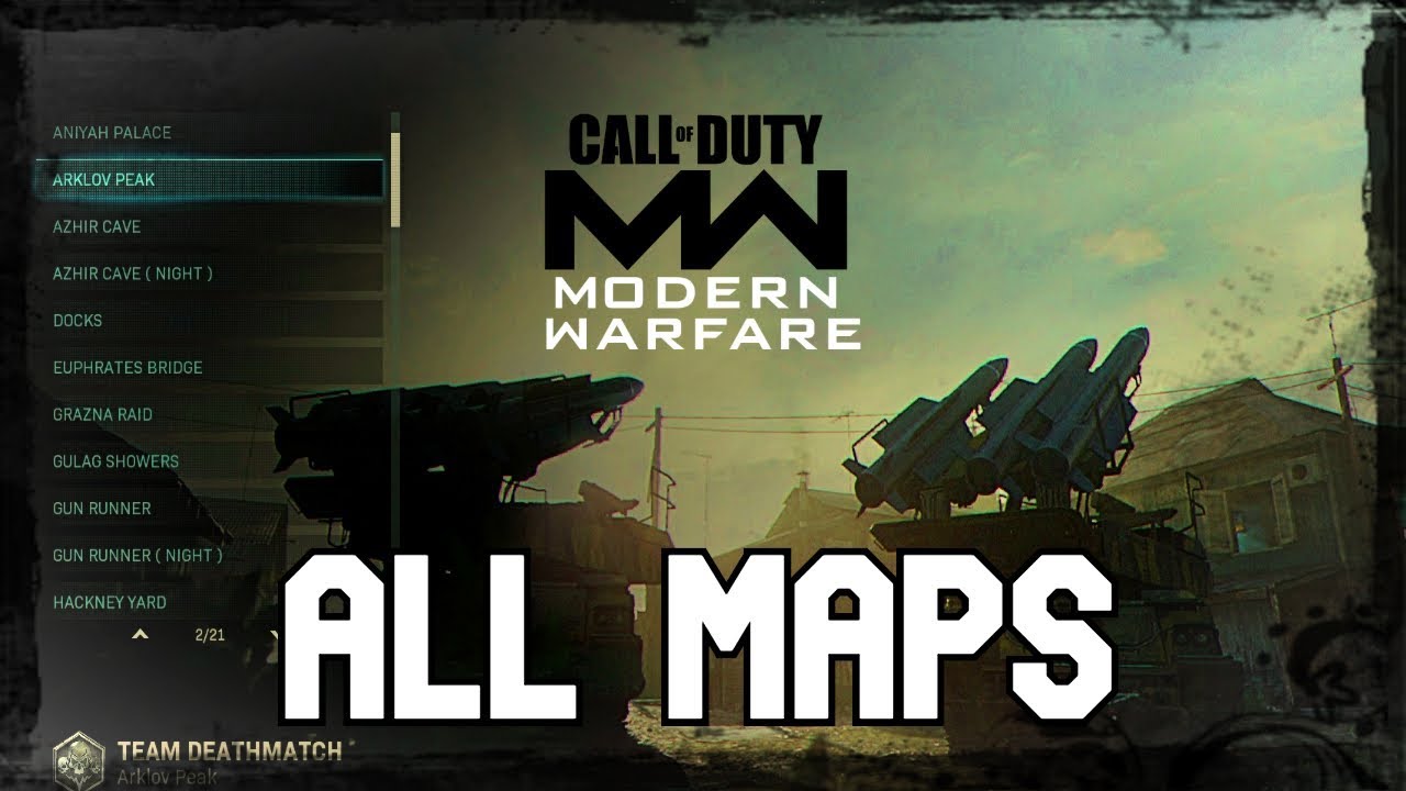CALL OF DUTY MODERN WARFARE ALL MAPS 2019