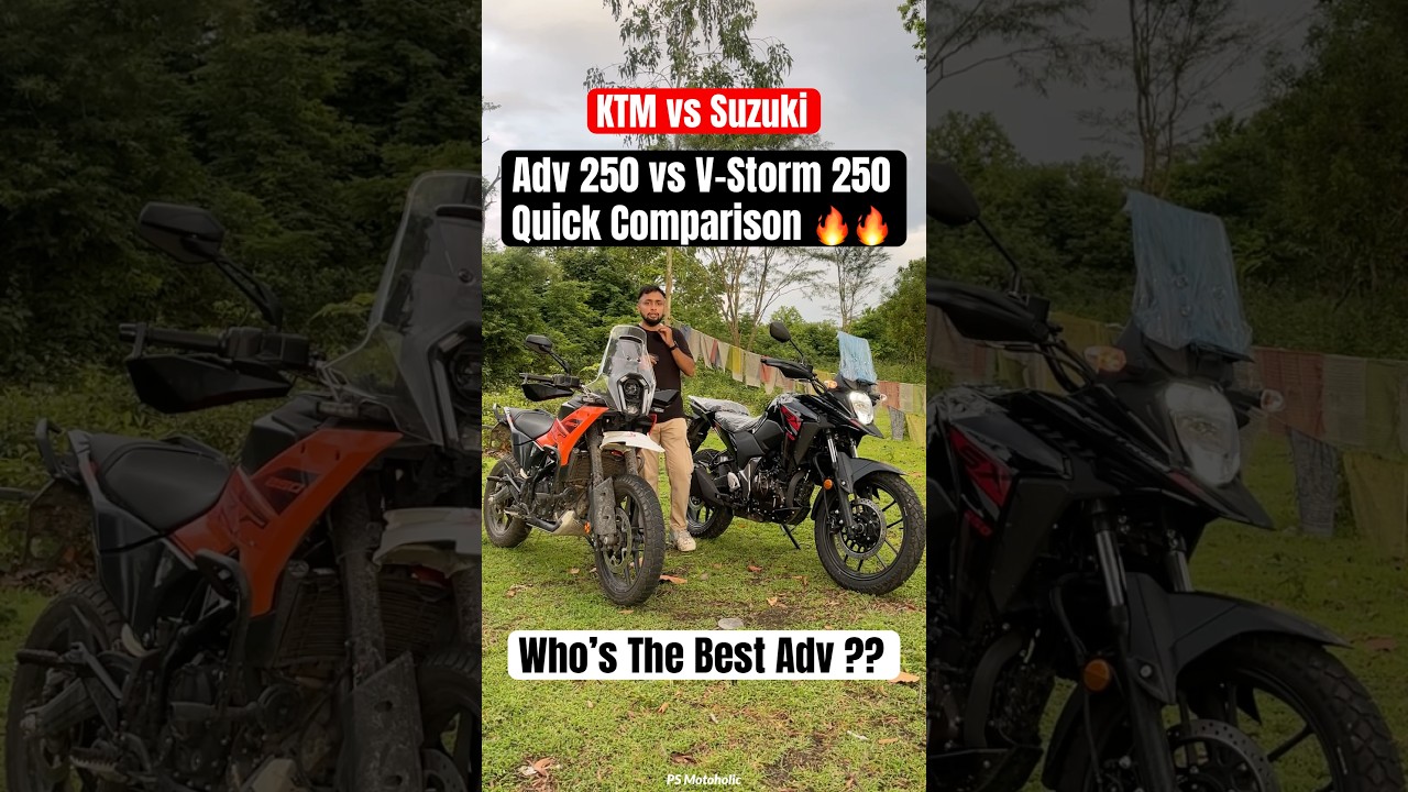 2025 KTM Adventure 250 vs Suzuki V-Storm 250 SX #ktmadventure #suzukivstrom250sx #adventure250 #ktm