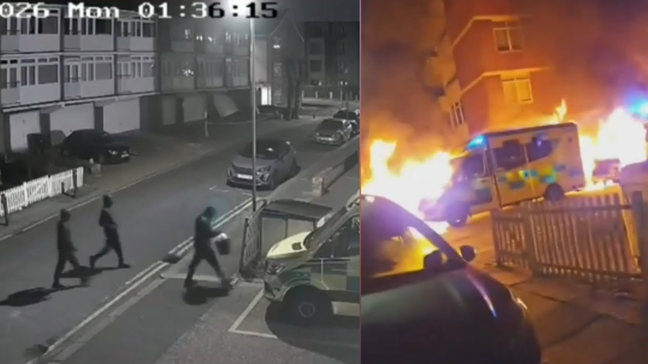 Emergency vehicles torched in disturbing attack on Jewish community in London
