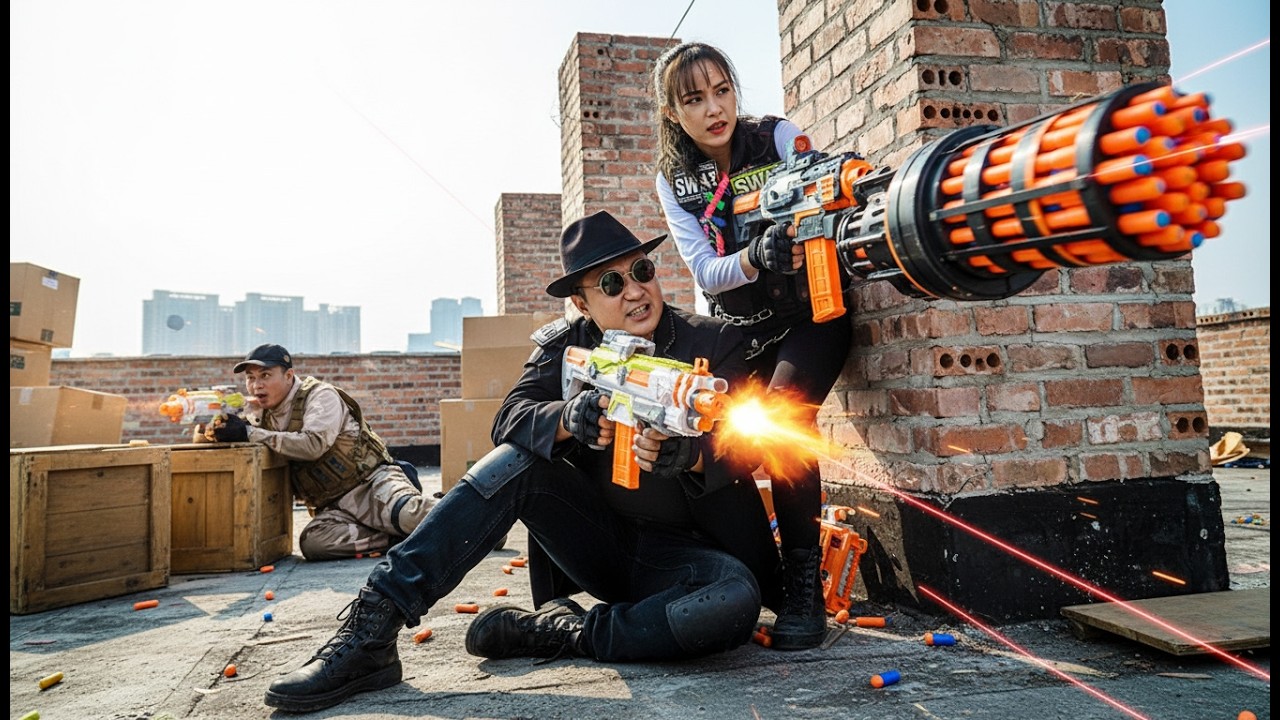 LTT Game Nerf Guns: Герой SEAL X штурмует пост Death Guard в эпической операции по спасению с пом...