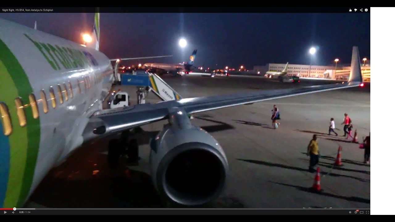 Night flight, HV-814, from Antalya to Schiphol.