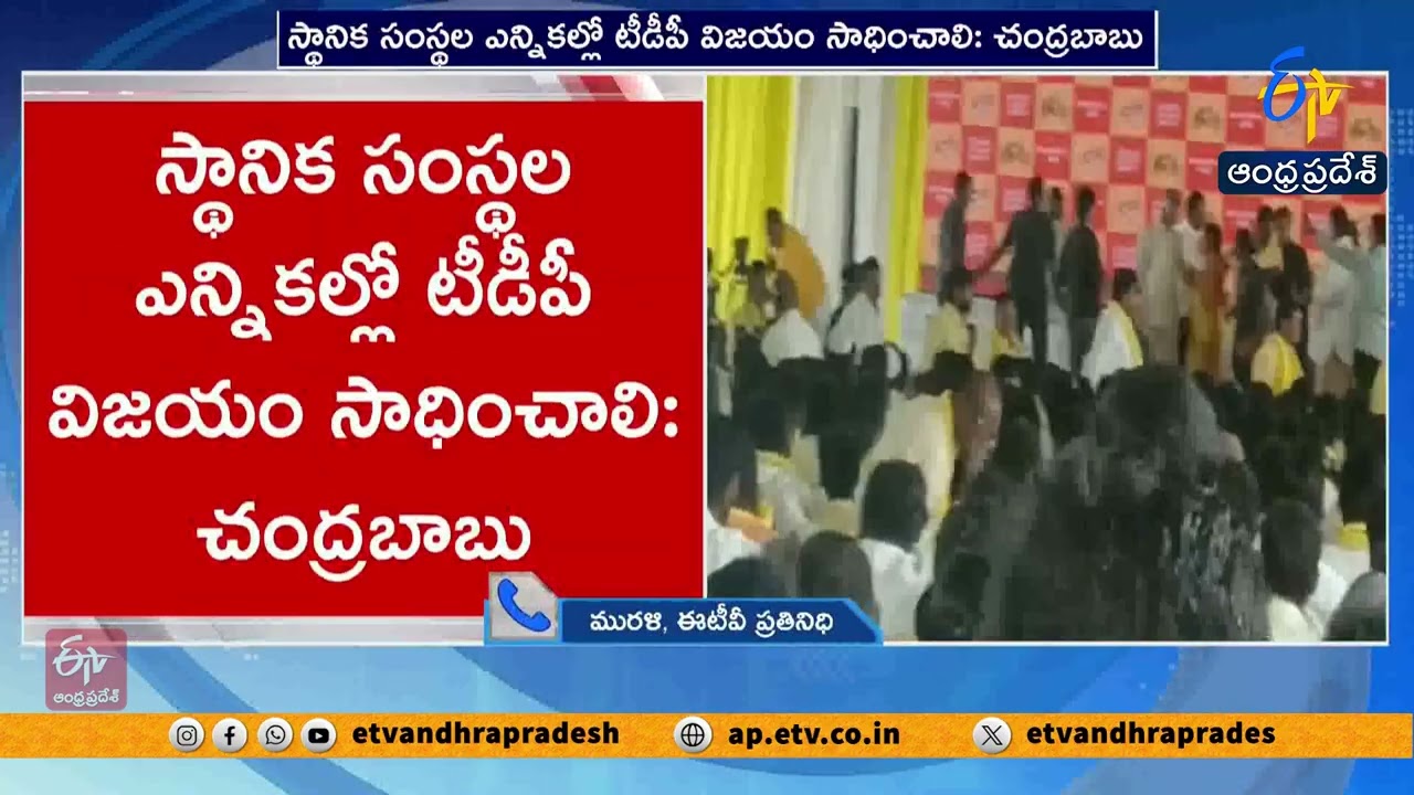 స్థానిక సంస్థల ఎన్నికల్లో టీడీపీ గెలిచి తీరాలి | సీఎం చంద్రబాబు