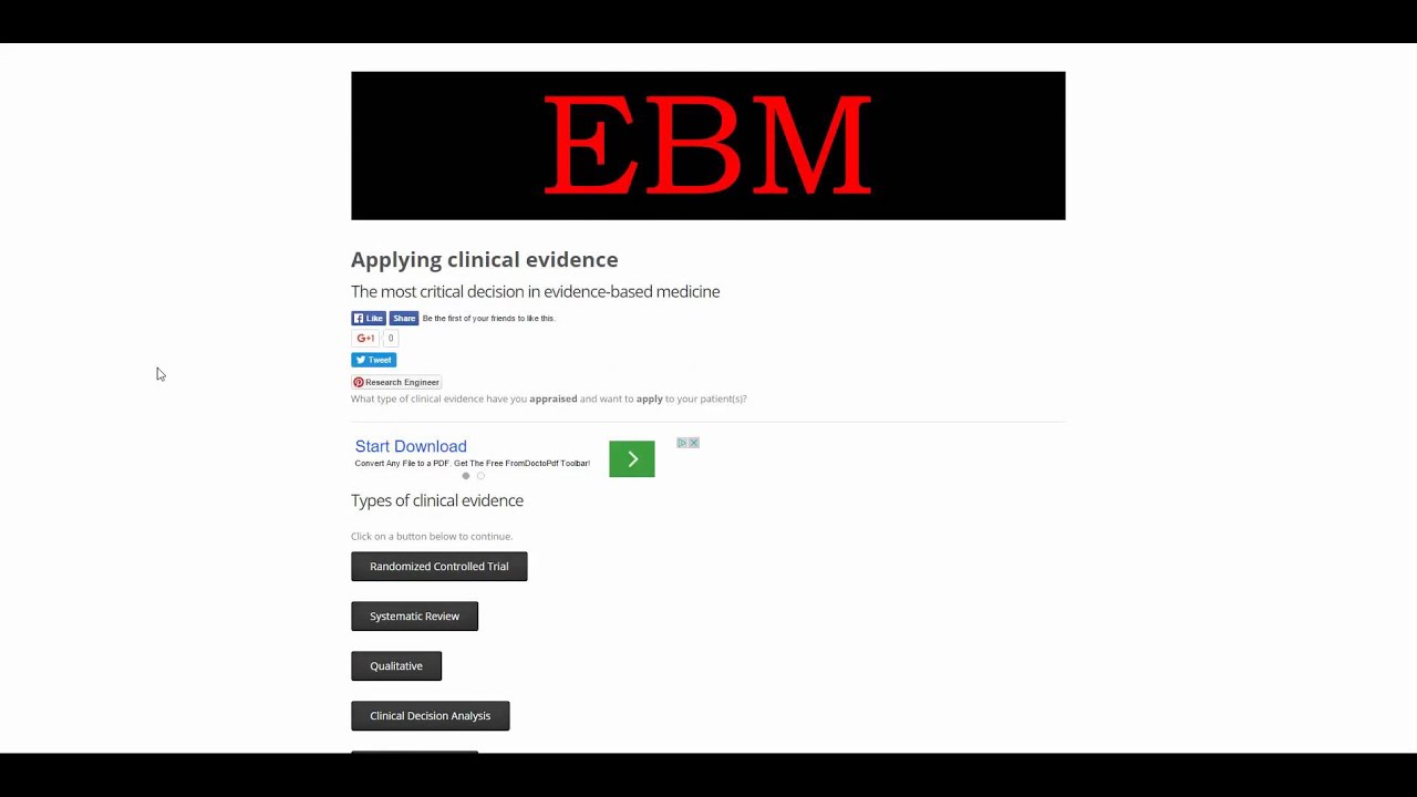 Applying Clinical Evidence
