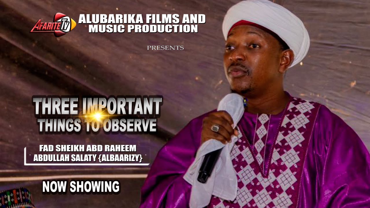 THREE IMPORTANT THINGS TO OBSERVE - FAD SHEIKH ABDULLAH SALATY {ALBAARIZY}AT AL MUAZOMY 2026 WATCH
