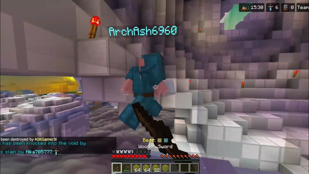 Minecraft lifeboat bedwars full Gameplay with sound!