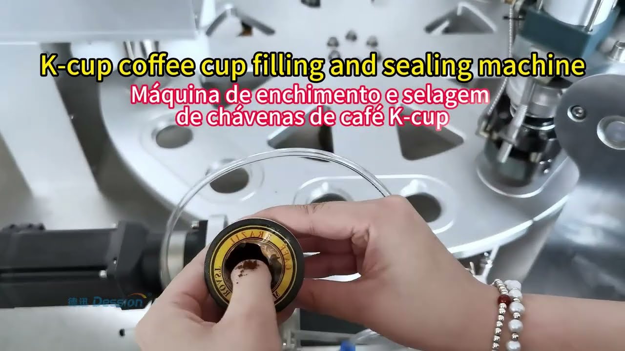 K-cup coffee cup filling and sealing machine #PowderFillingMachine #AutomaticPackagingEquipment