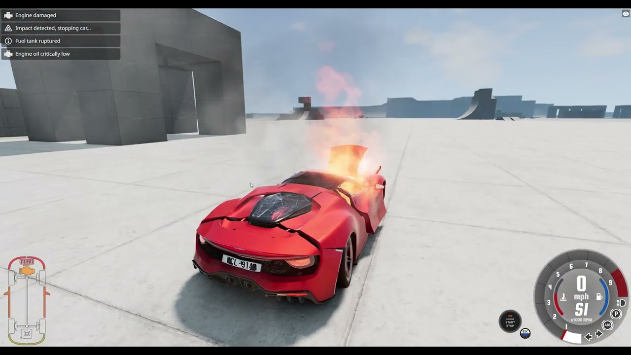 Full Throttle INSANE Long Downhill Mayhem. BeamNG.drive Epic Crashes & Speed Test BeamNG.drive #5g