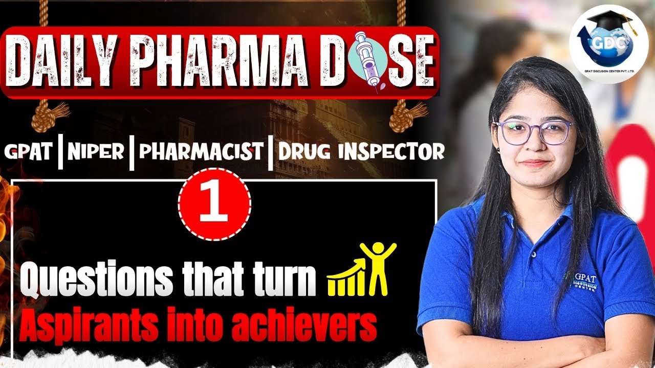 💊 ЕЖЕДНЕВНАЯ ДОЗА ФАРМАЦЕВТА – 1 | Ваш шаг к успеху в GPAT, PHARMACIST, NIPER и DI! #аптека