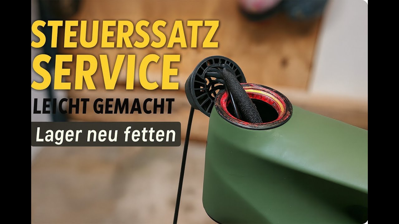E-MTB Steuersatz warten & fetten | Knacken & Spiel beseitigen