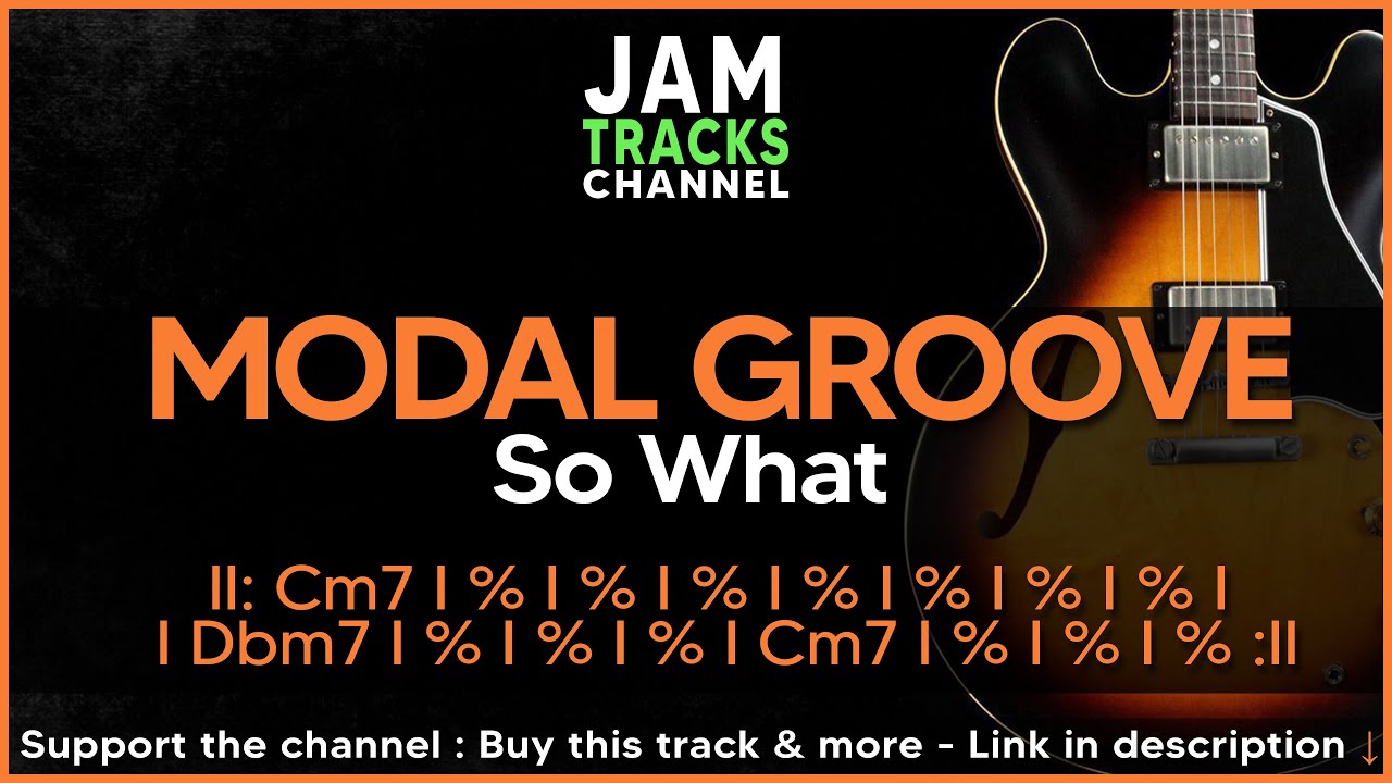 So what - Groove / Smooth Jazz Modal Guitar Backing Track