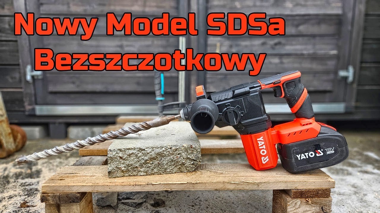 Yato SDS Bezszczotkowy (Nowy Model) YT-827723 - TEST - W Zestawie z 4AH YT-827721