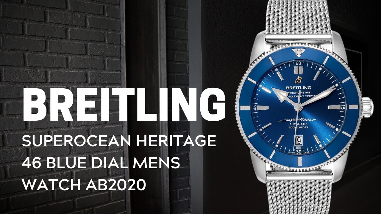 Обзор мужских часов Breitling Superocean Heritage II 46 Blue Dial AB2020 | SwissWatchExpo
