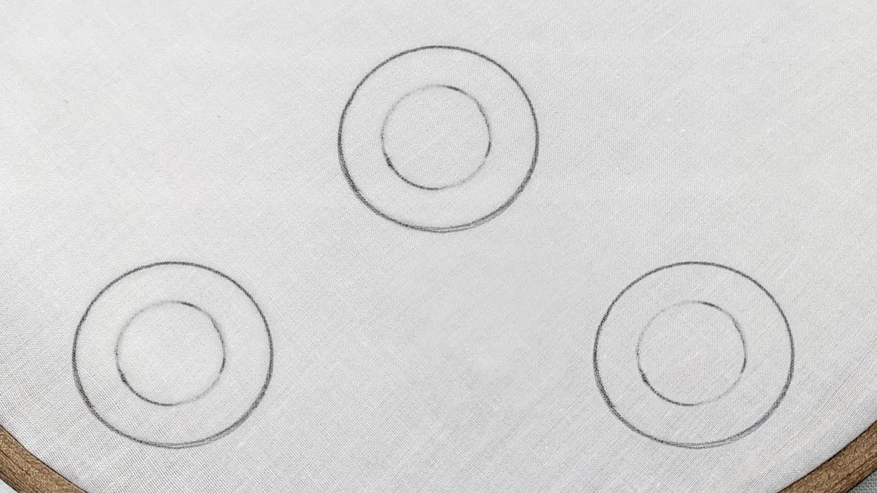 New Double Circle Motif for All Over Dress Filling (Hand Embroidery)