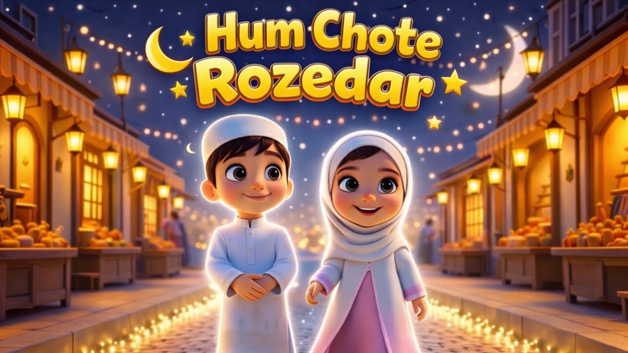 Hum Chote Rozedar 🌙 | Ramzan Special Kids Rhyme 2026🌟 | Islamic Cartoon Song | DeenToon Kids