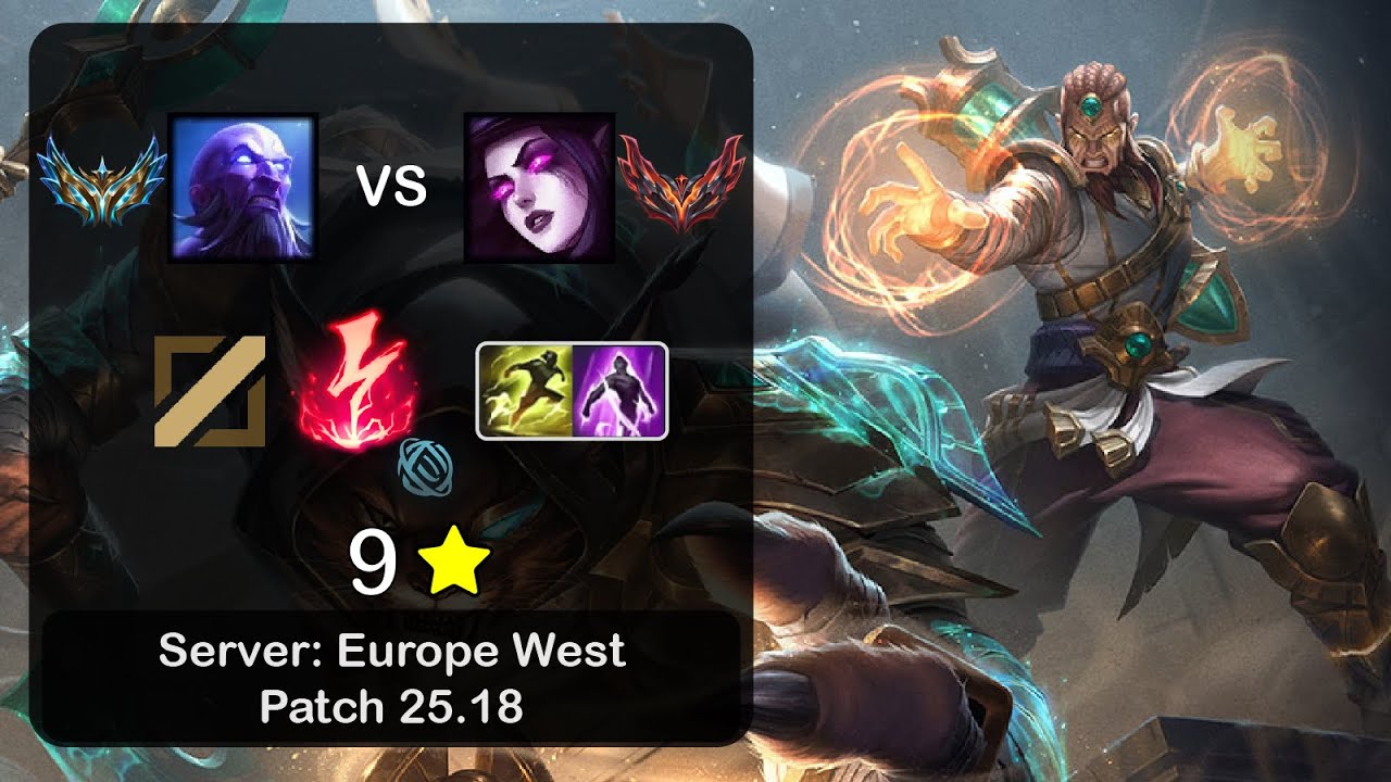 Ryze Mid vs Morgana - EUW Challenger - Patch 25.18