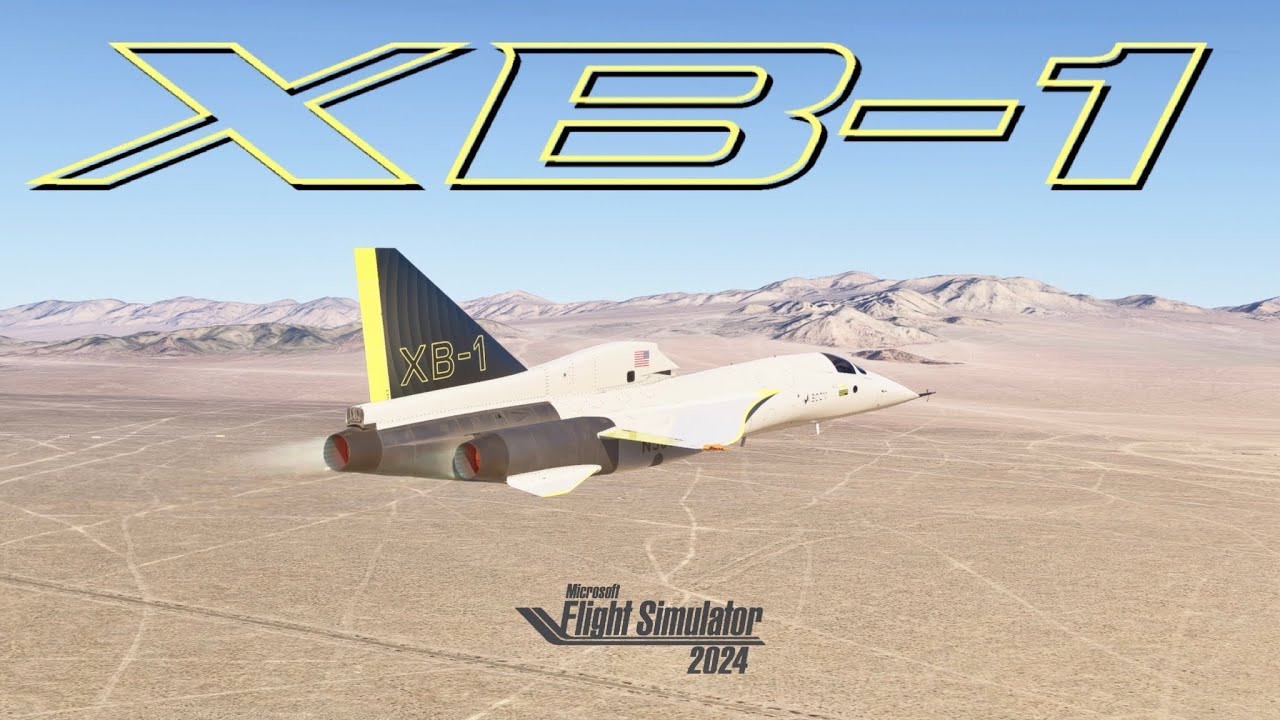 MSFS2024 Ultra Graphics | BOOM XB-1 Top Speed Test Range | Microsoft Flight Simulator 2024  