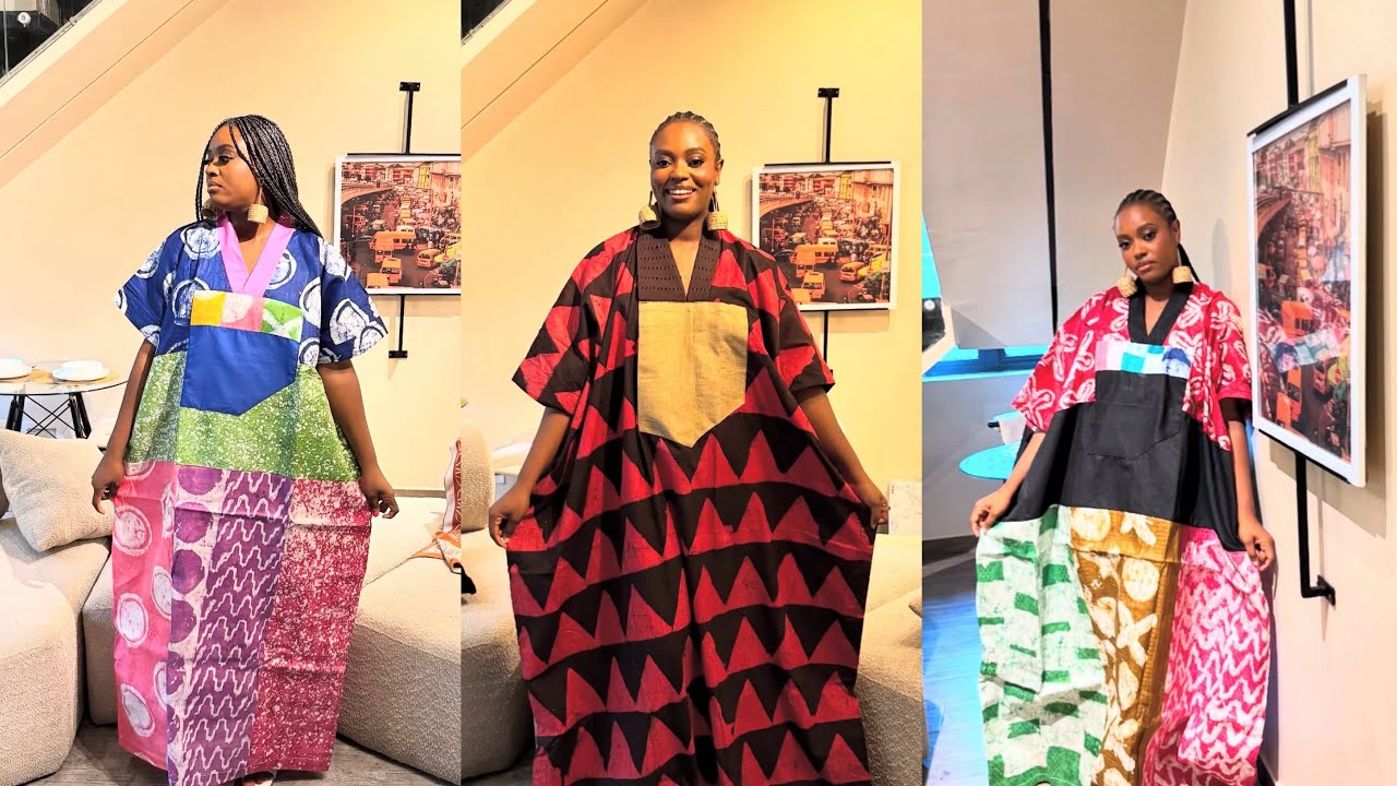 How to make a Trendy Bubu with Collar and Chest Design #Bubu #agbada #asooke #sequence