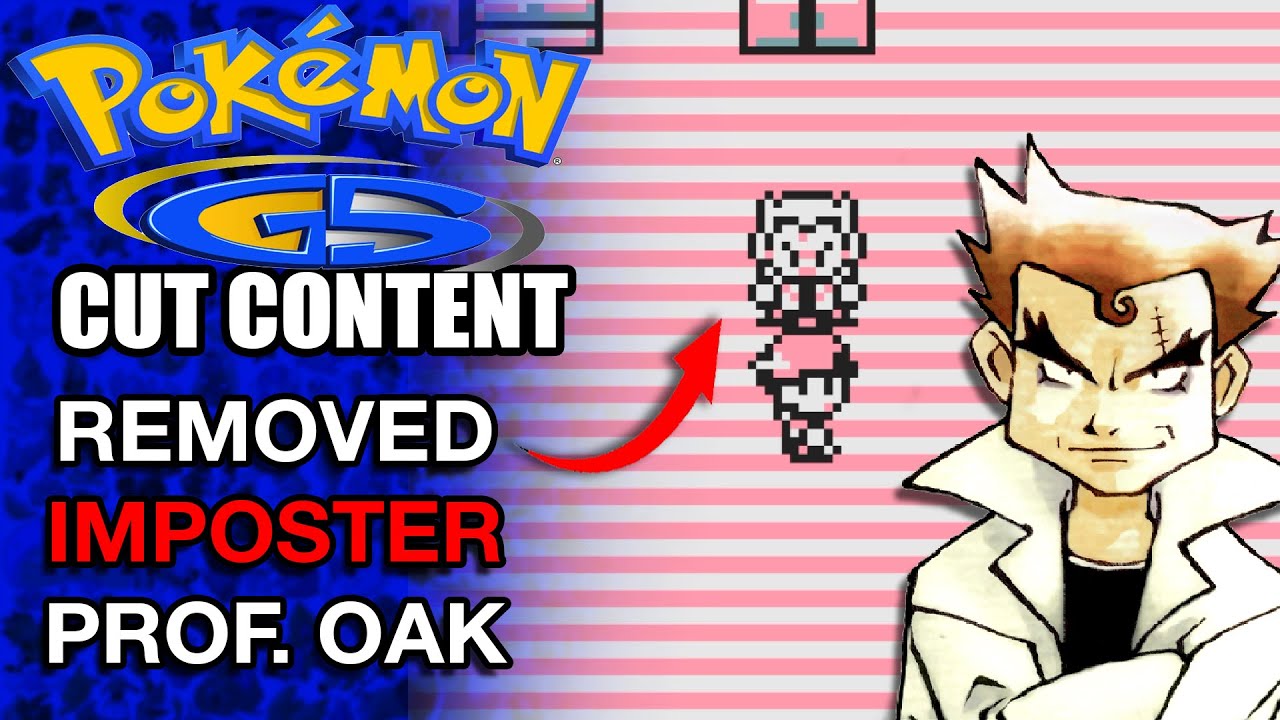 Удалён самозванец Профессор Оук из Pokemon Gold и Silver | Вырезанный контент Pokemon