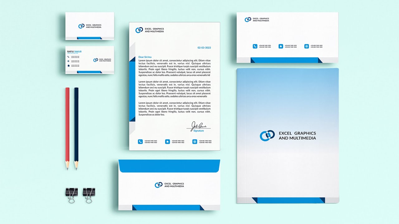 COMPLETE Stationery Design in CorelDRAW Tutorial