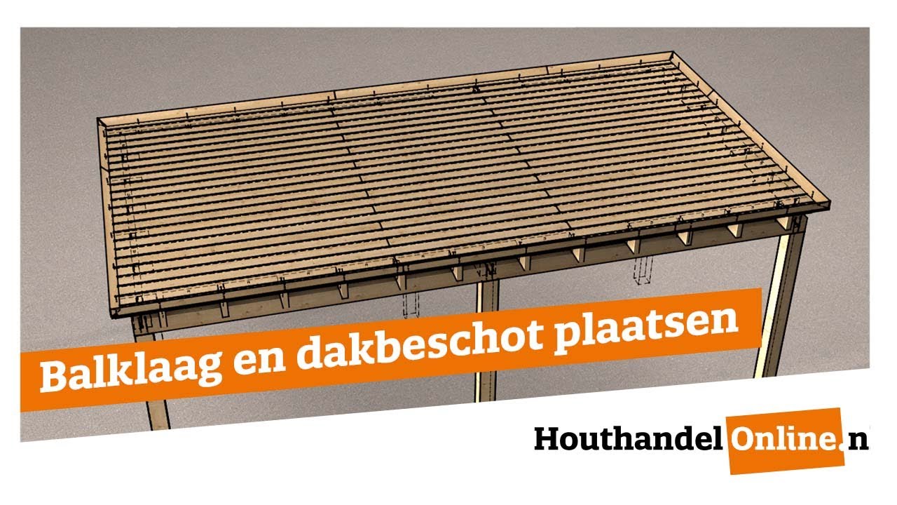 Balklaag en dakbeschot plaatsen