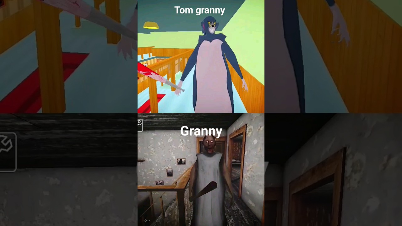 granny vs tom and jerry😼🐀 #granny #horrorgaming #tomandjerry #shorts #gaming #tom
